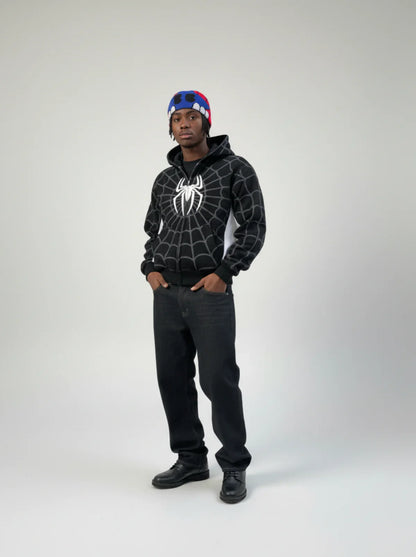 Webbed Zip-Up Hoodie