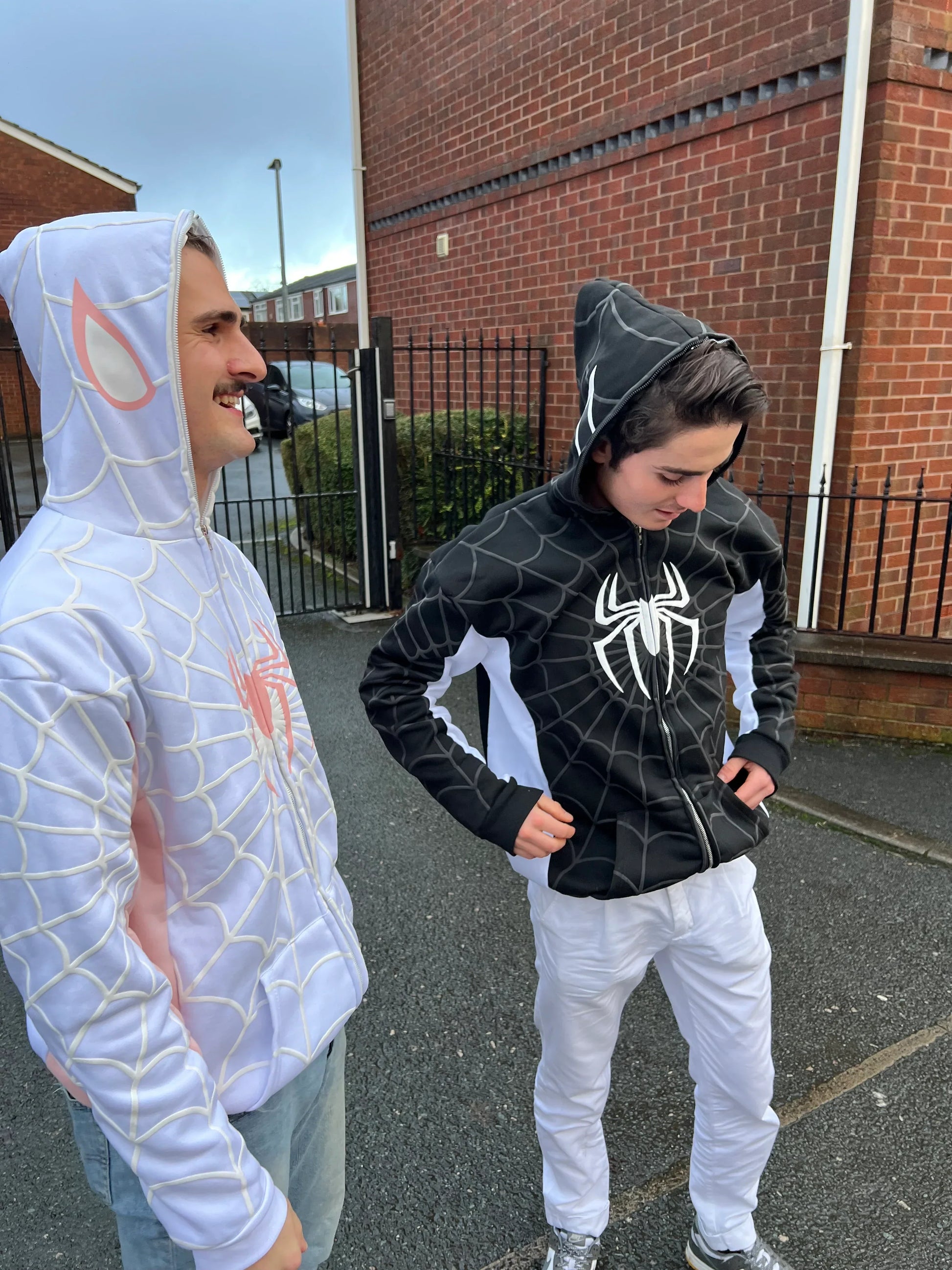Webbed Zip-Up Hoodie