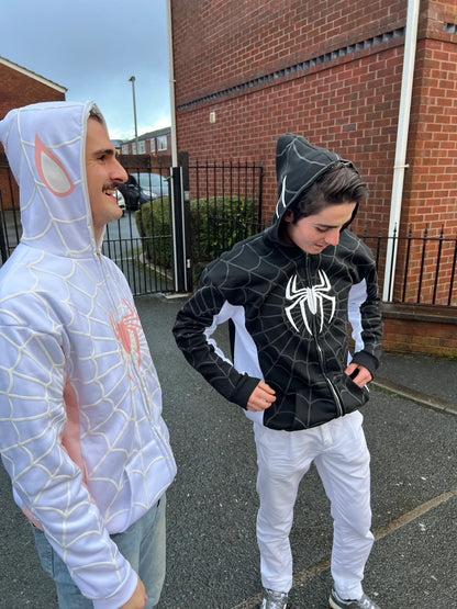 Webbed Zip-Up Hoodie